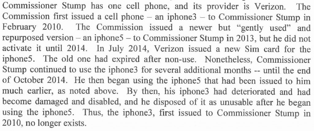 Has Commissioner Bob Stump Lied About His Phones? 